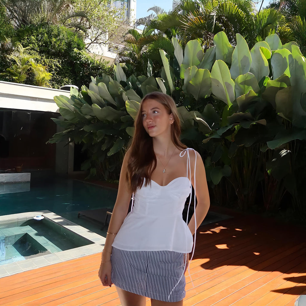 Navy Short Skirt
