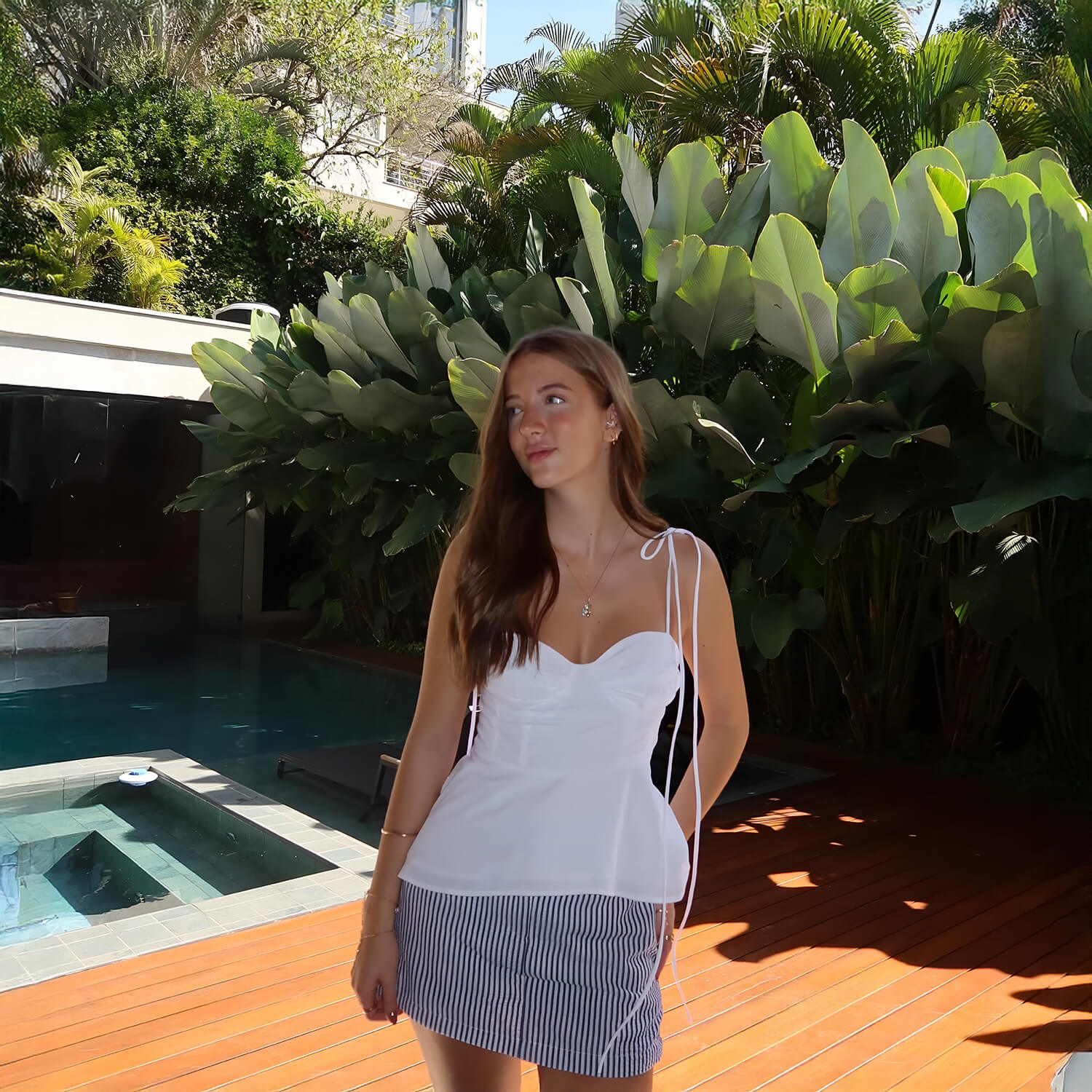 Navy Short Skirt
